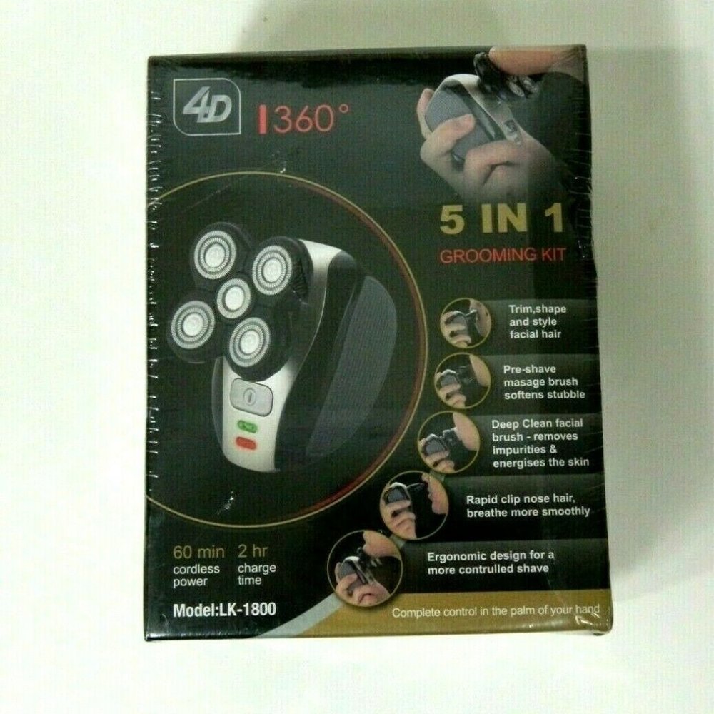 4D I360 Rotary Rechargeable Shaver 5-in-1 Grooming